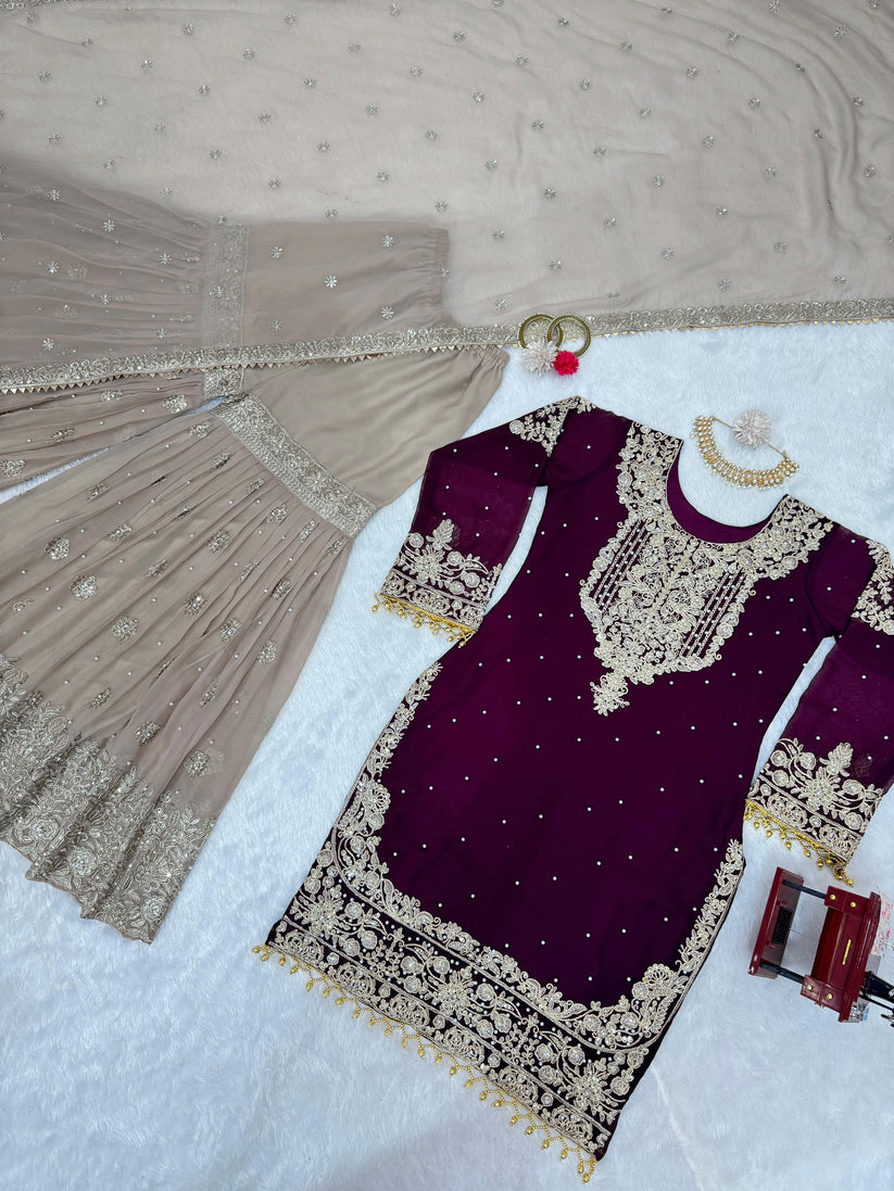 Wedding Special Designer Sharara Suit Set