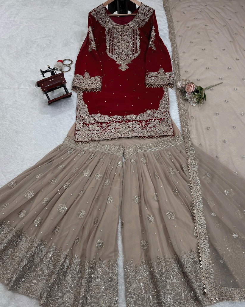 Wedding Special Designer Sharara Suit Set