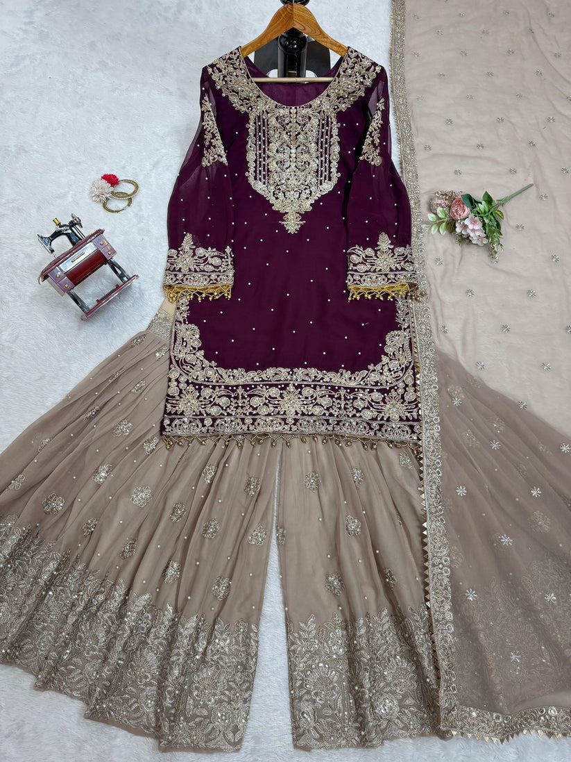 Wedding Special Designer Sharara Suit Set