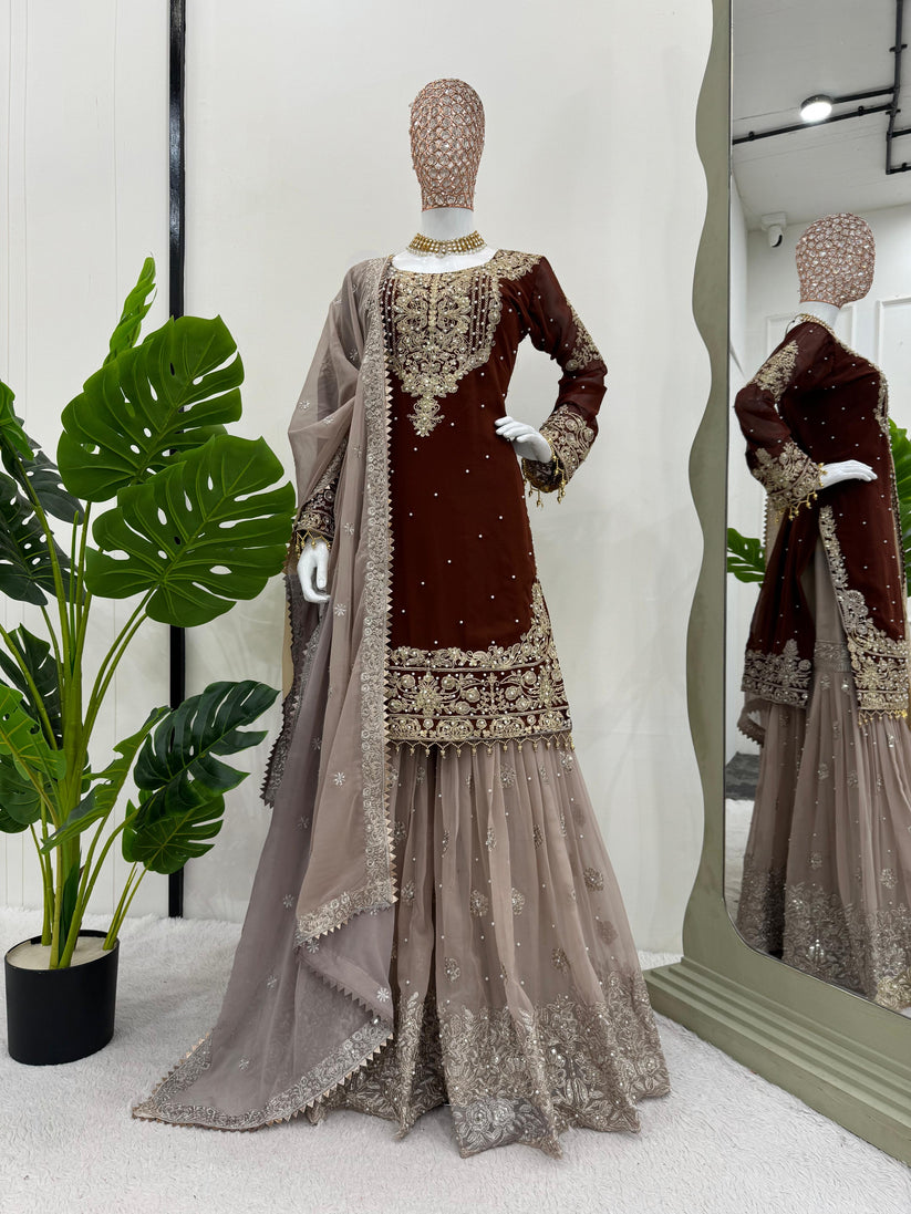 Wedding Special Designer Sharara Suit Set