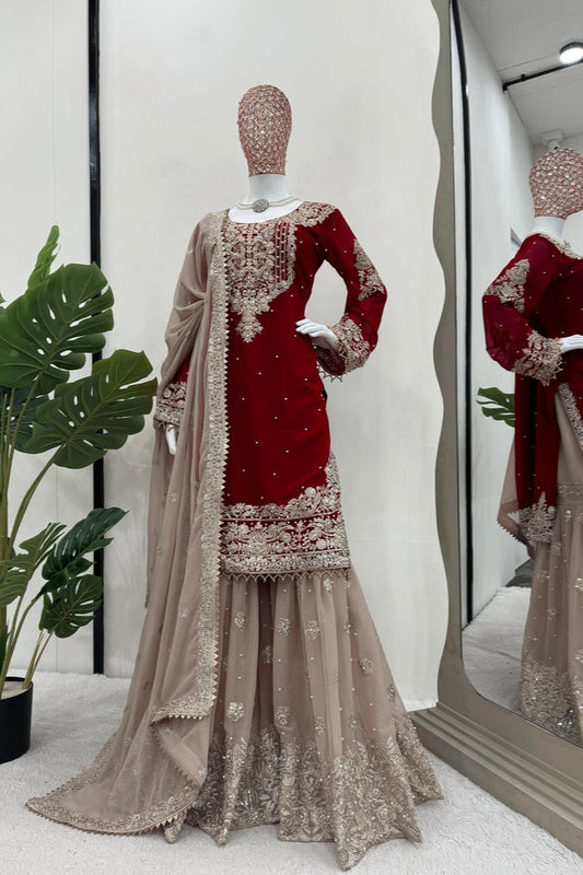 Wedding Special Designer Sharara Suit Set