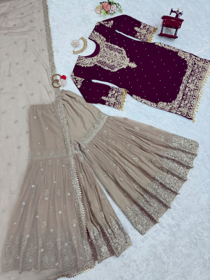 Wedding Special Designer Sharara Suit Set