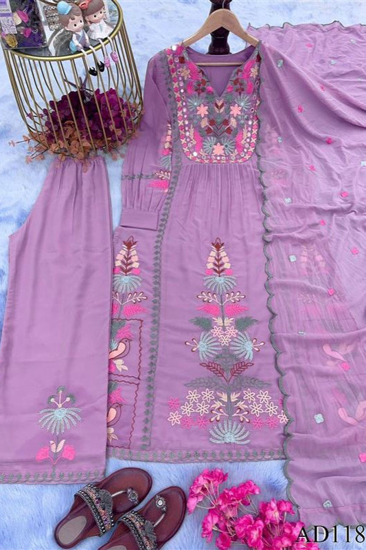 Trendy real Mirror Work Georgette Pakistani Suit