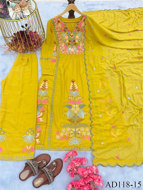 Trendy real Mirror Work Georgette Pakistani Suit