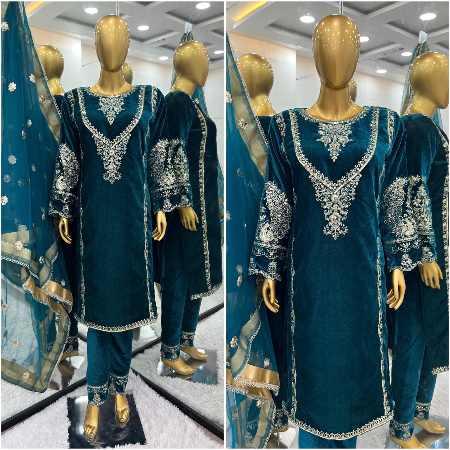 New Designer Part Wear Velvet Suit