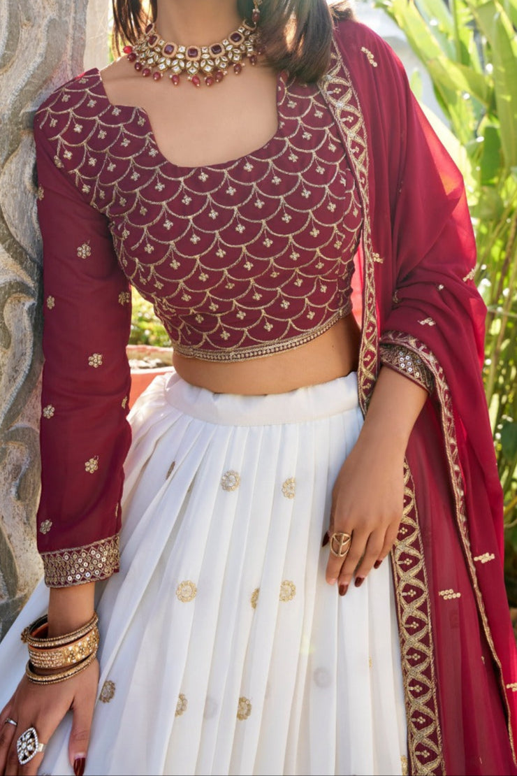 Beautiful Sequence & Embroidery Work Lehenga Choli