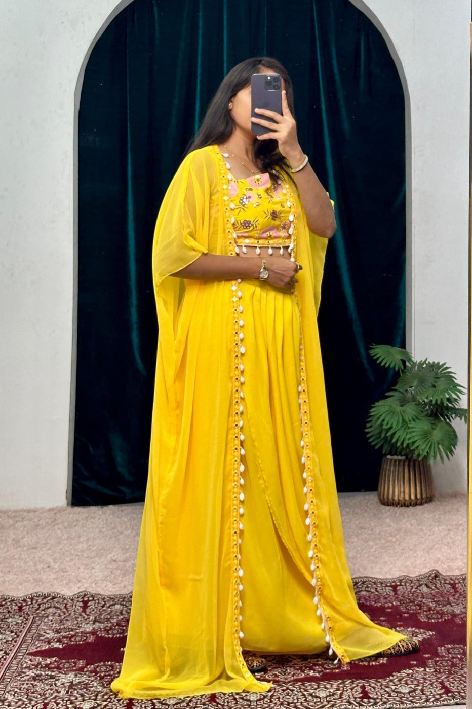 Indo-western Haldi Special Dress