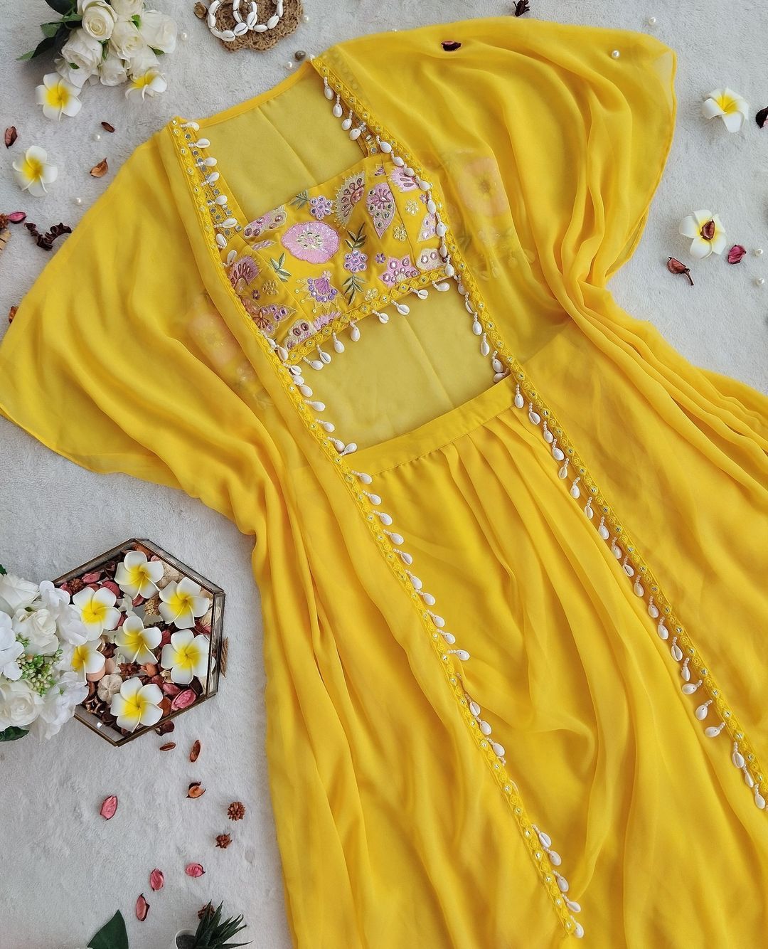 Indo-western Haldi Special Dress