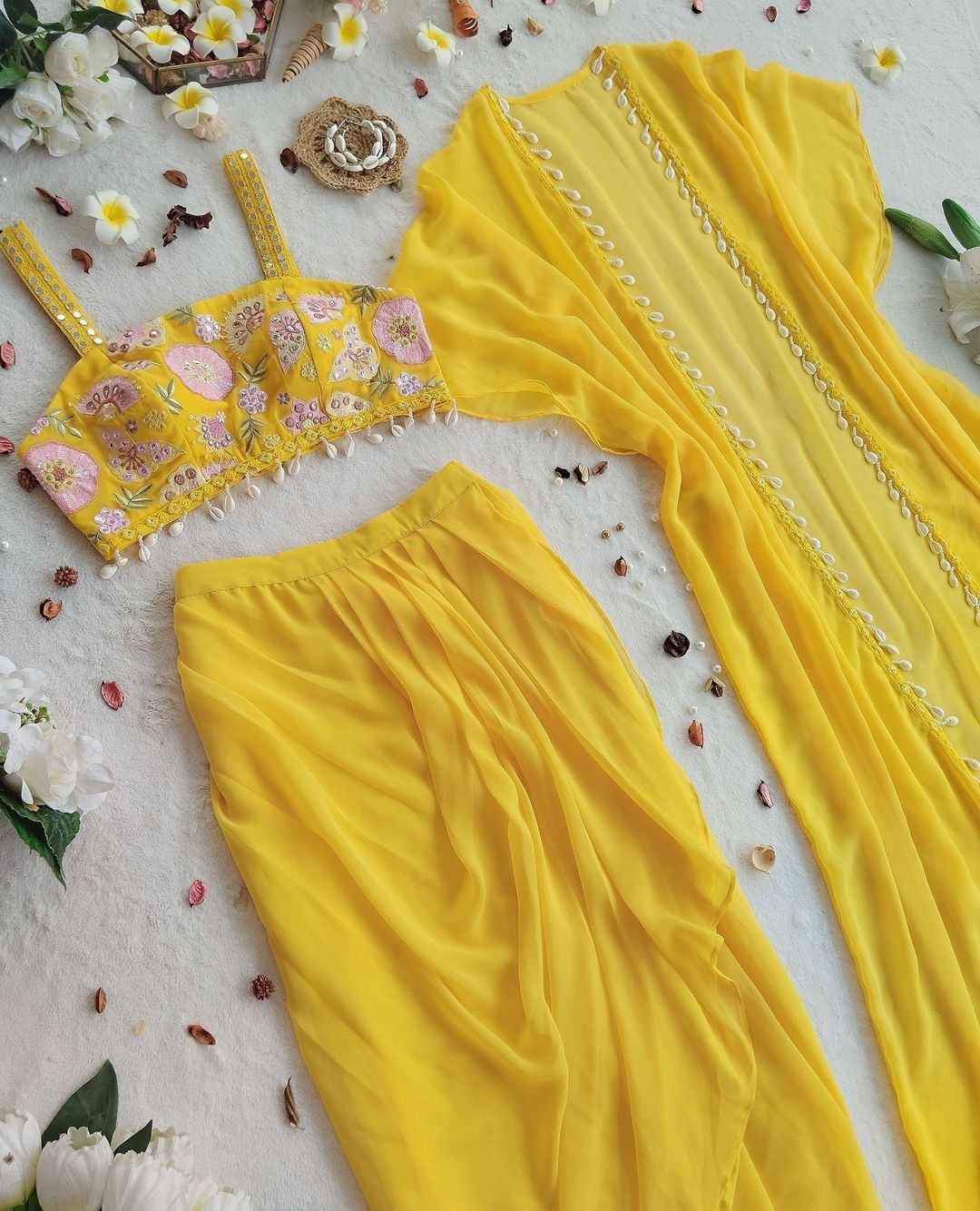 Indo-western Haldi Special Dress