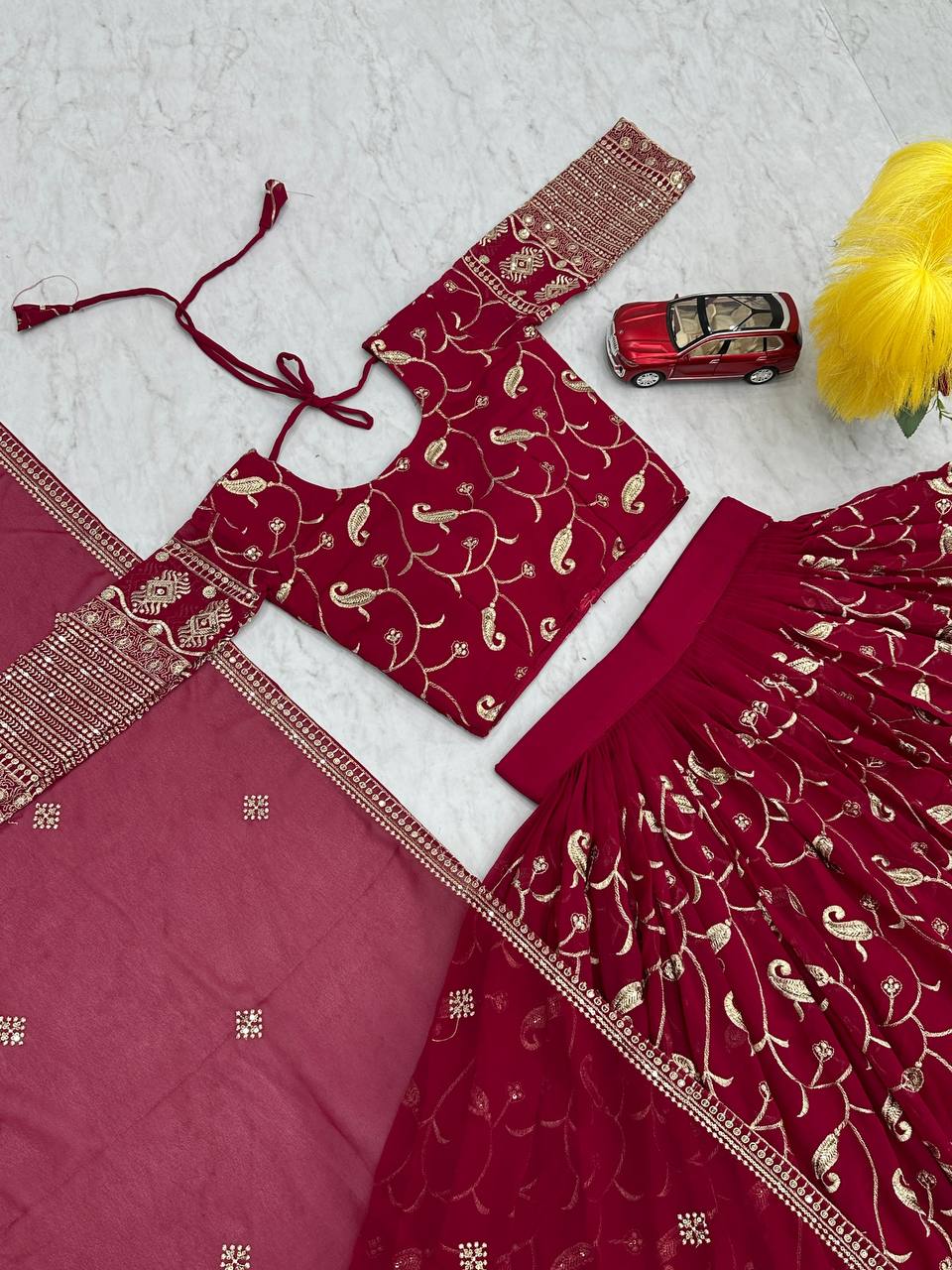 Thread & Sequence  Work Lehenga  Choli