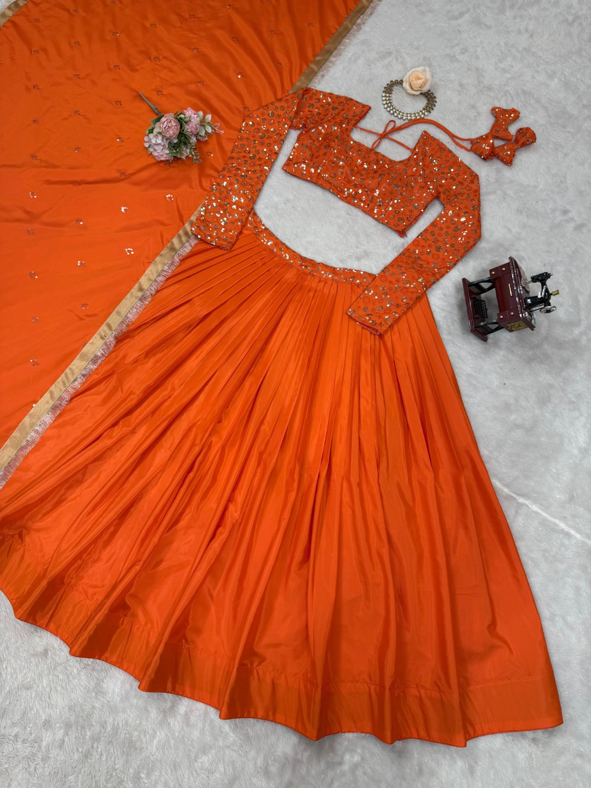 Wedding Special Thread With Sequence Work Lehenga Choli & Dupatta