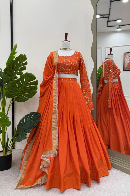 Wedding Special Thread With Sequence Work Lehenga Choli & Dupatta