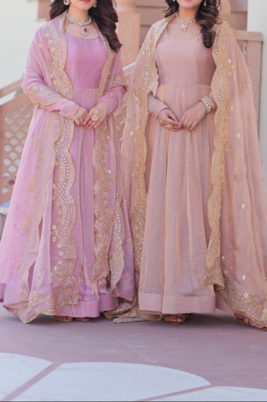 Premium Quality Fendy Chiffon Wedding Special Gown & Dupatta