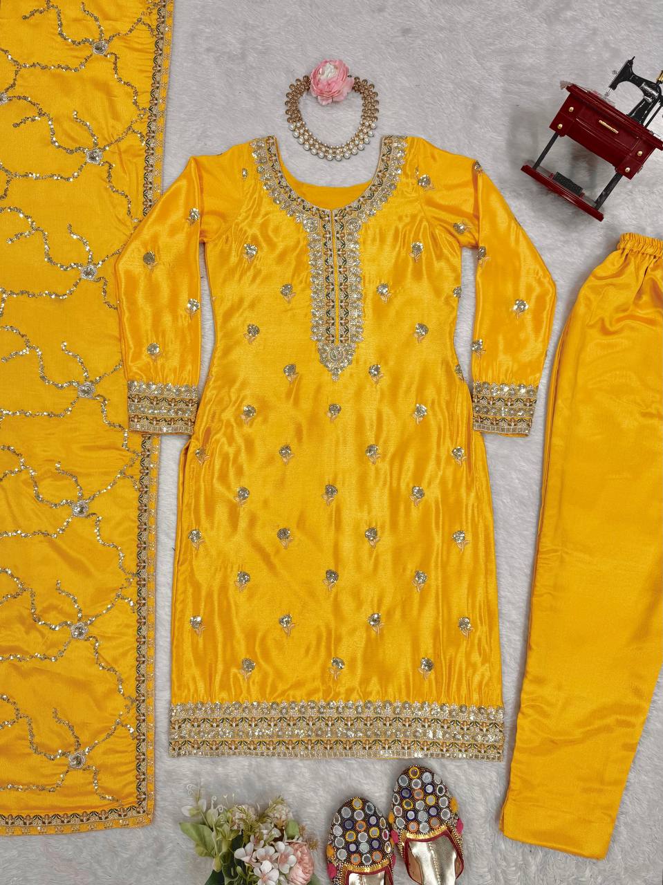 Thread & Sequence Work Suit Set
