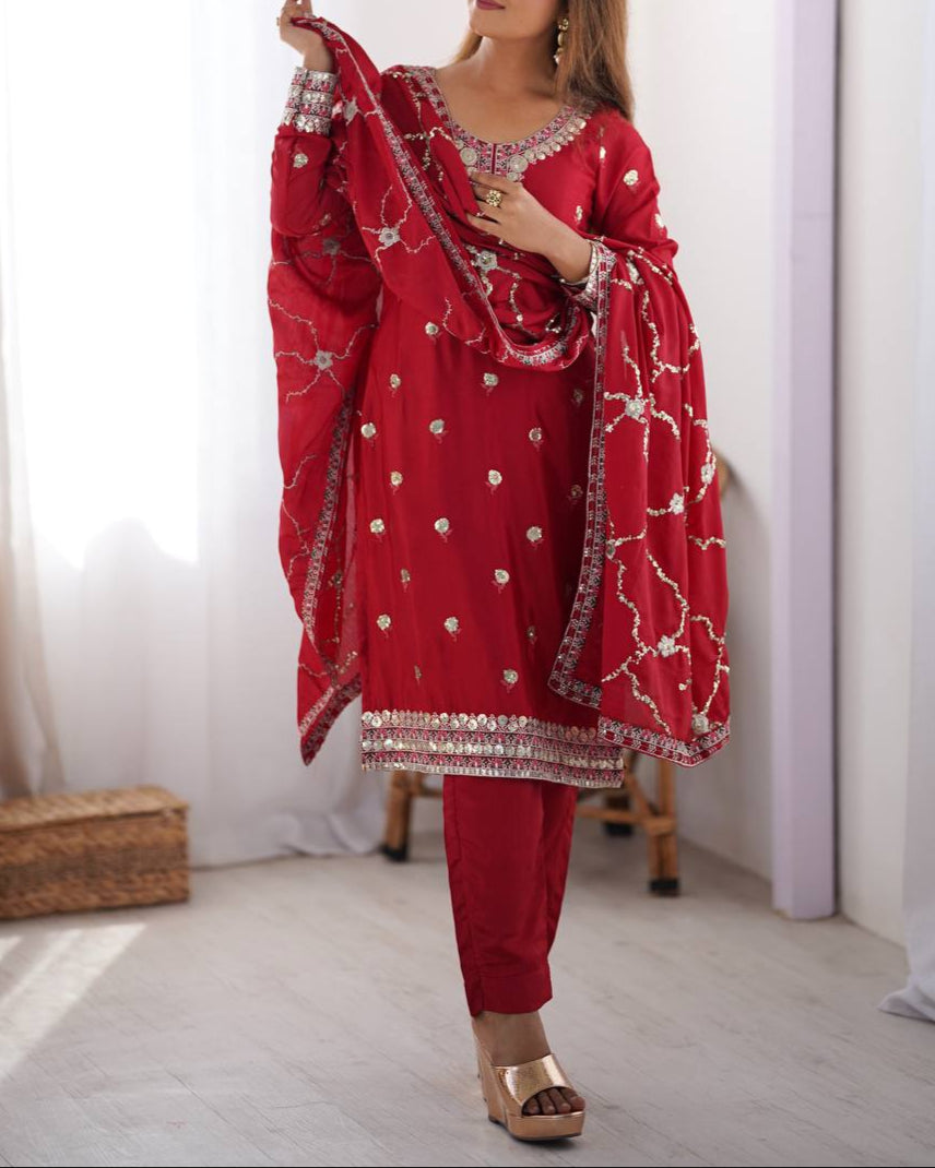 Thread & Sequence Work Suit Set