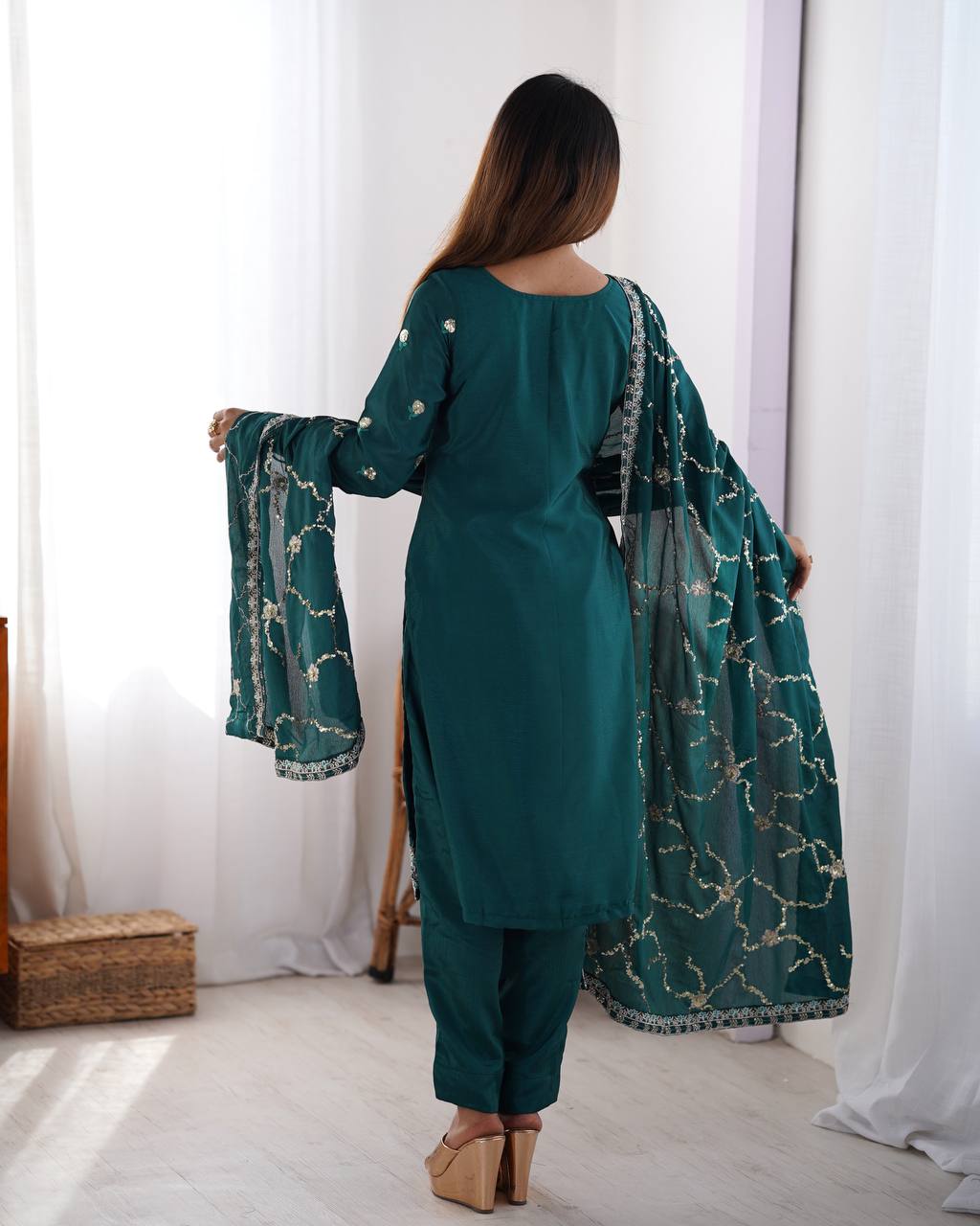 Thread & Sequence Work Suit Set