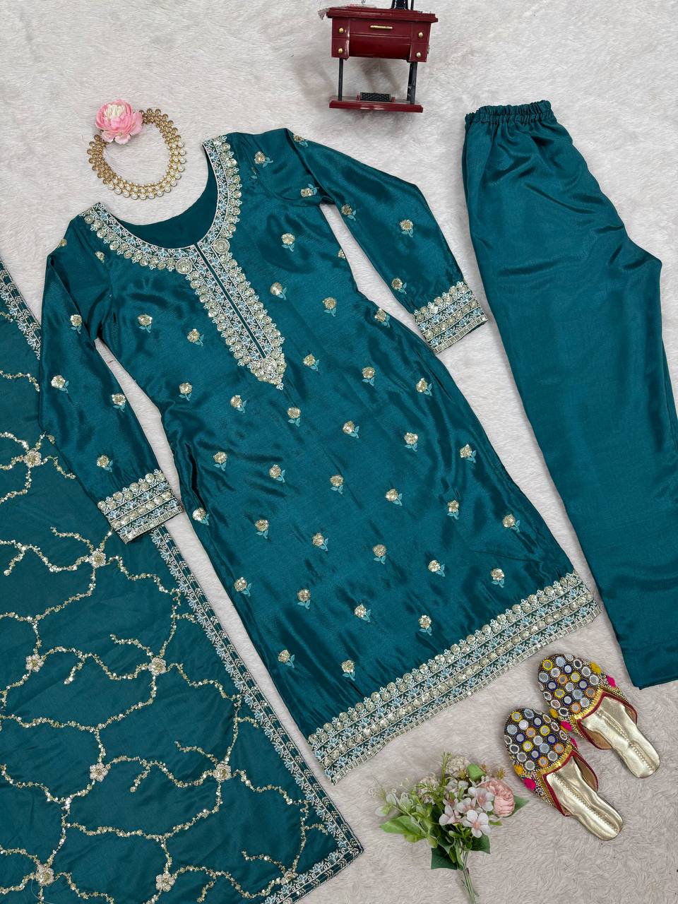 Thread & Sequence Work Suit Set