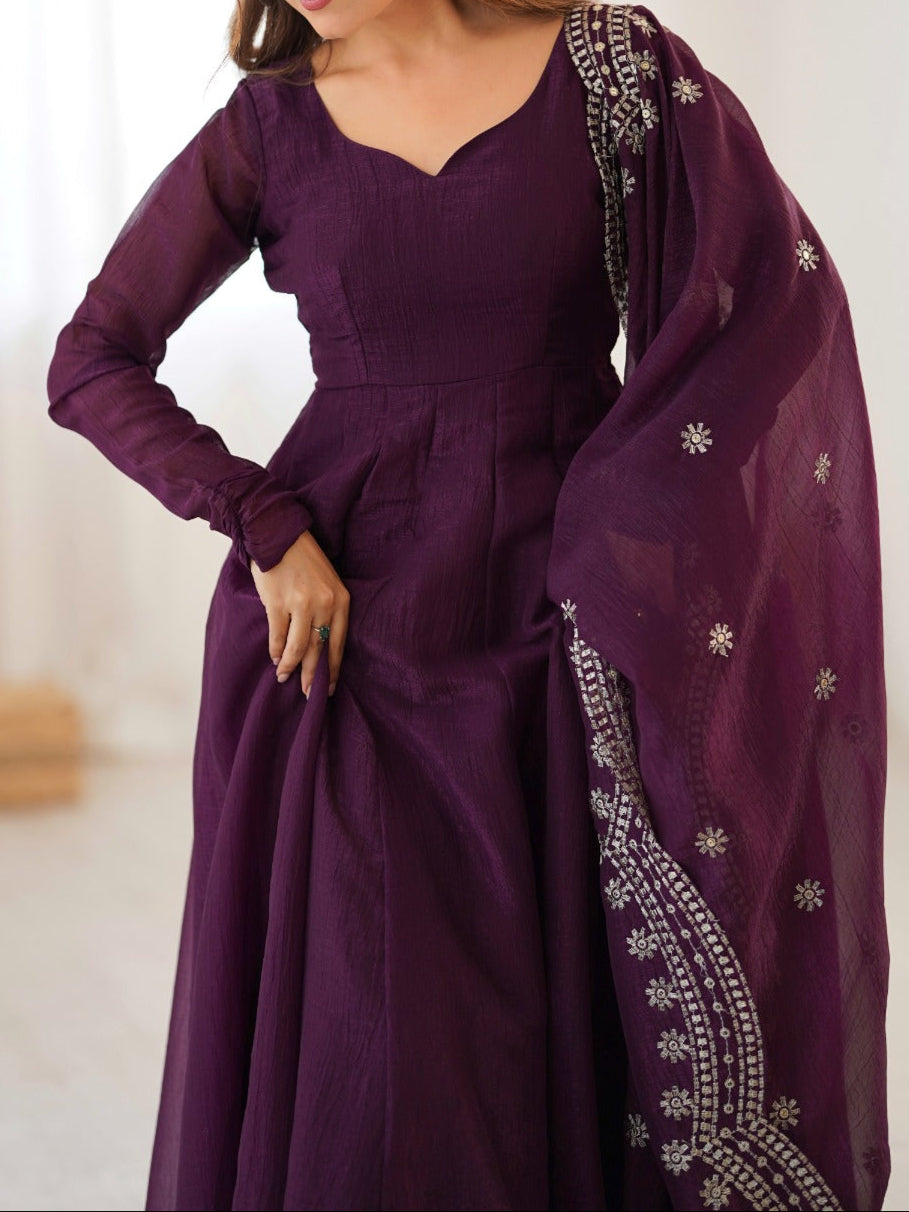 Premium Quality Fandy Sequence Work Suit Set