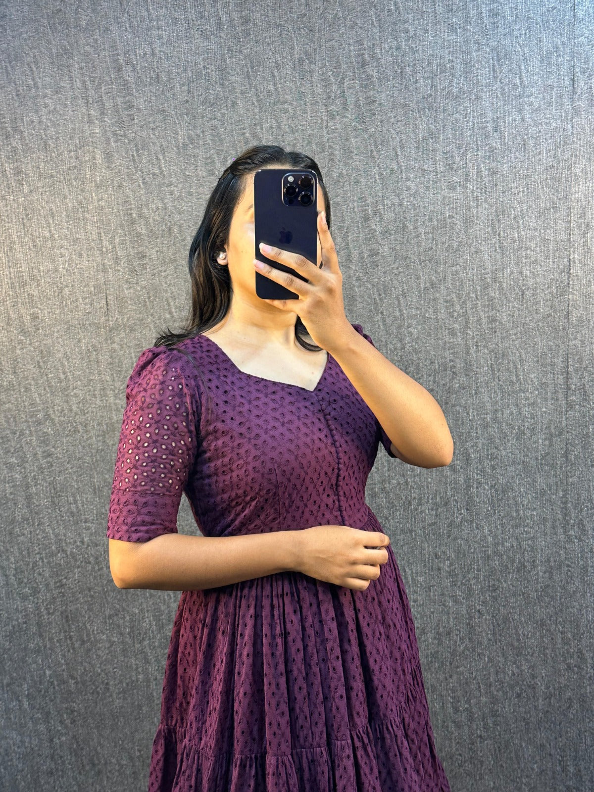 Summer Special Hakoba Cotton With 3 Midi Lair With One Side Pocket