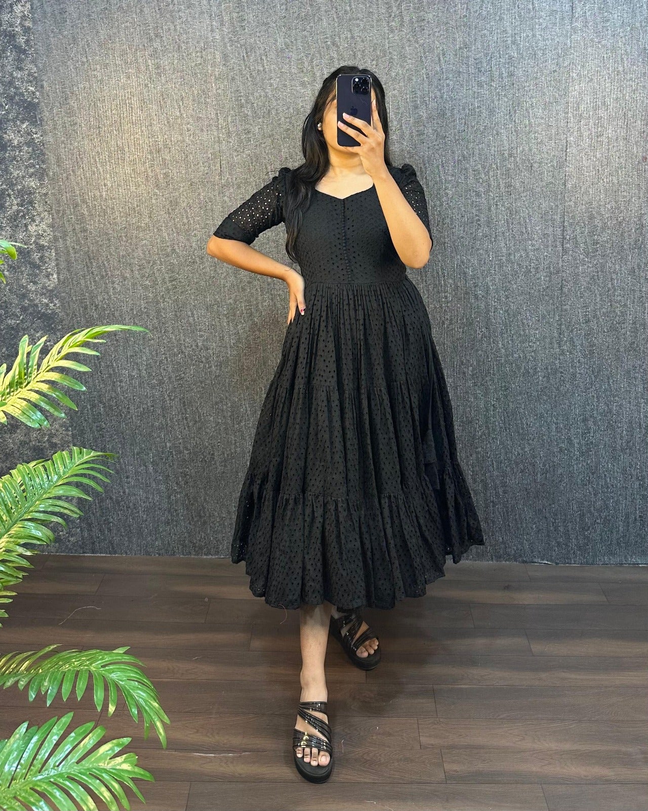 Summer Special Hakoba Cotton With 3 Midi Lair With One Side Pocket