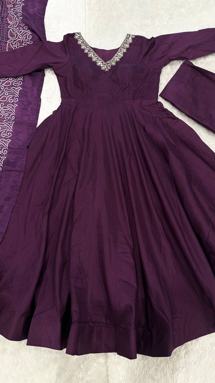 Wedding Special Dori & Sequence Work Anarkali Suit Set