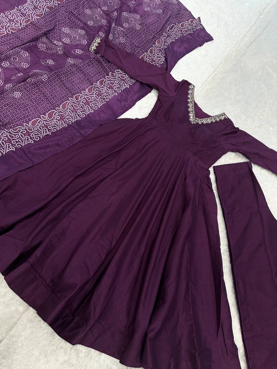 Wedding Special Dori & Sequence Work Anarkali Suit Set