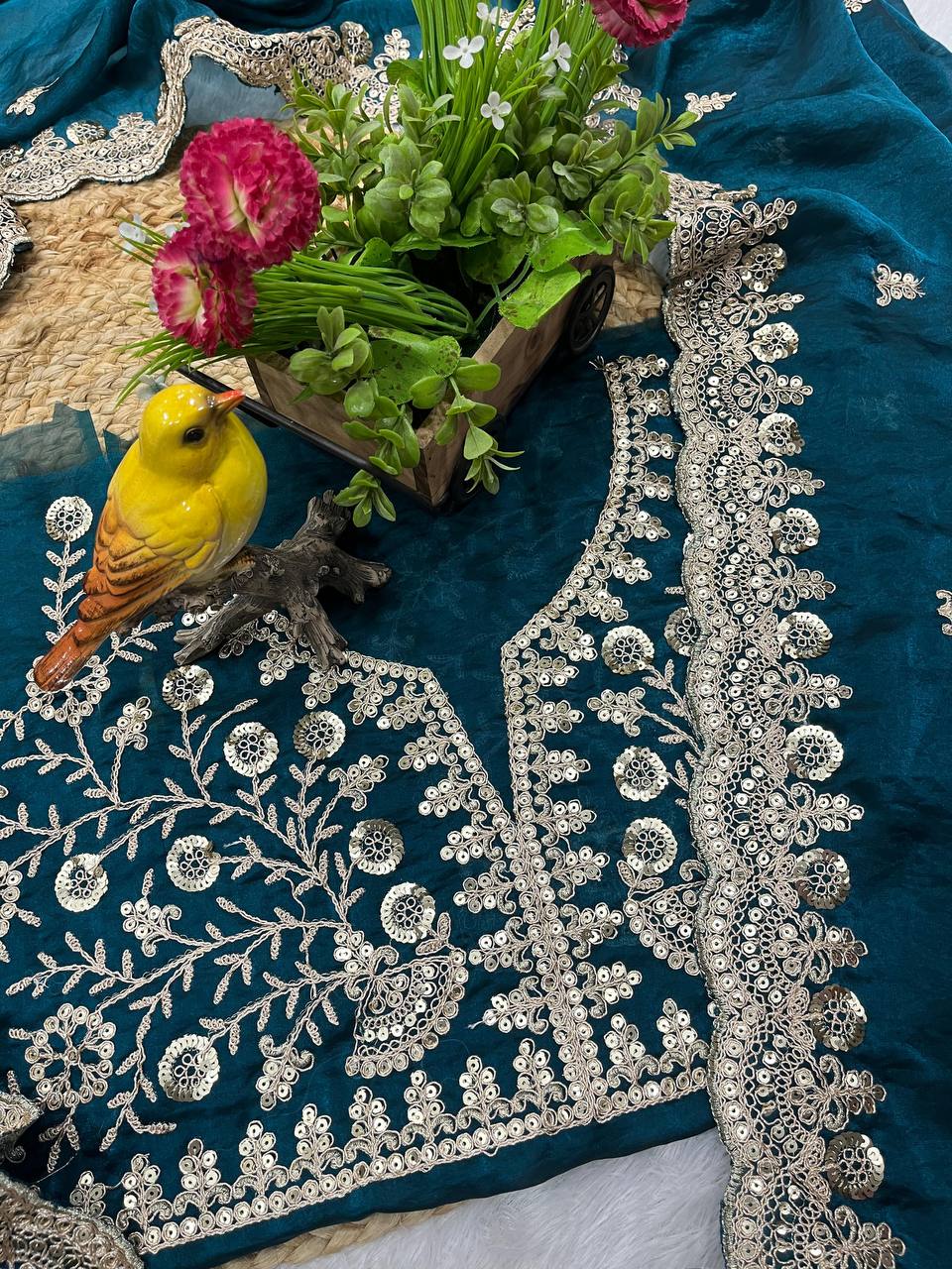 Best Ever Traditional Designer Saree With Blouse