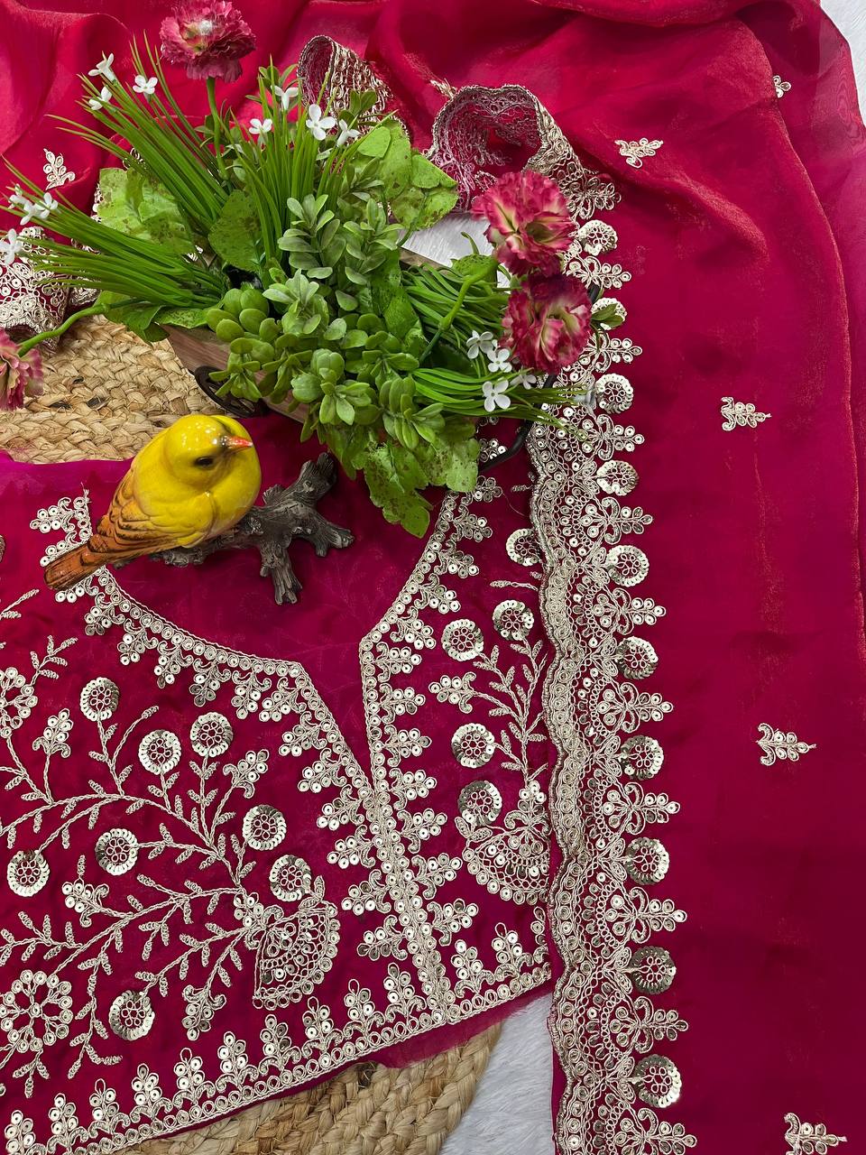 Best Ever Traditional Designer Saree With Blouse