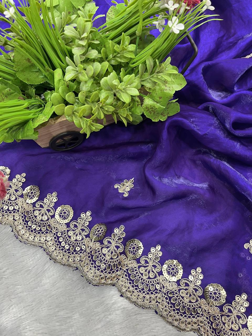 Best Ever Traditional Designer Saree With Blouse