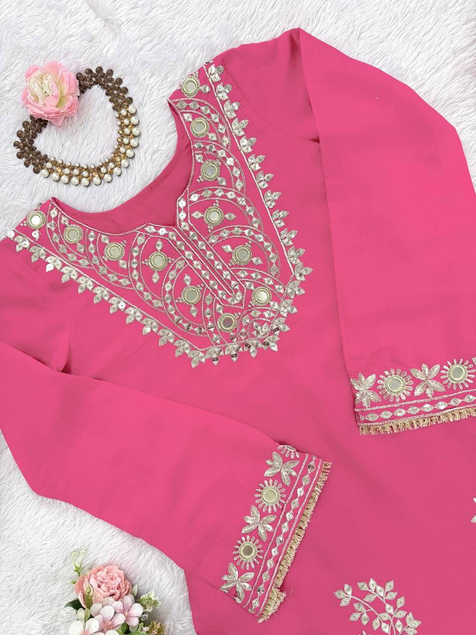 Festival Look Thread with 9mm Sequence with mirror & Top Palazzo