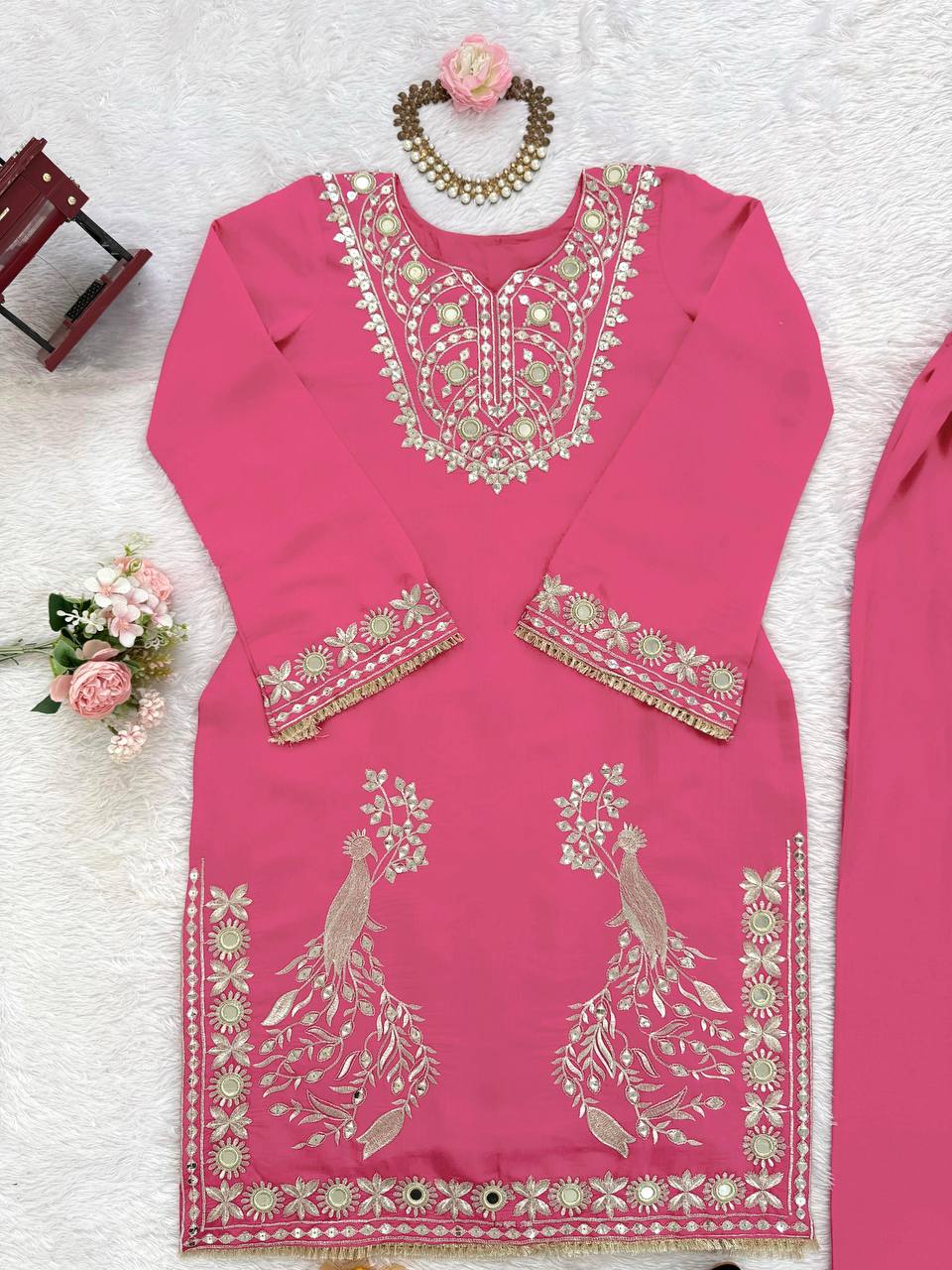 Festival Look Thread with 9mm Sequence with mirror & Top Palazzo