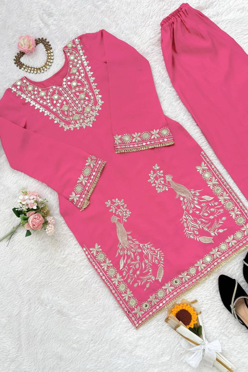Festival Look Thread with 9mm Sequence with mirror & Top Palazzo