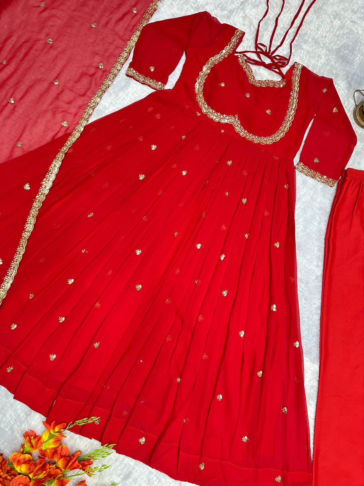 Designer Wedding Special Anarkali Suit Set