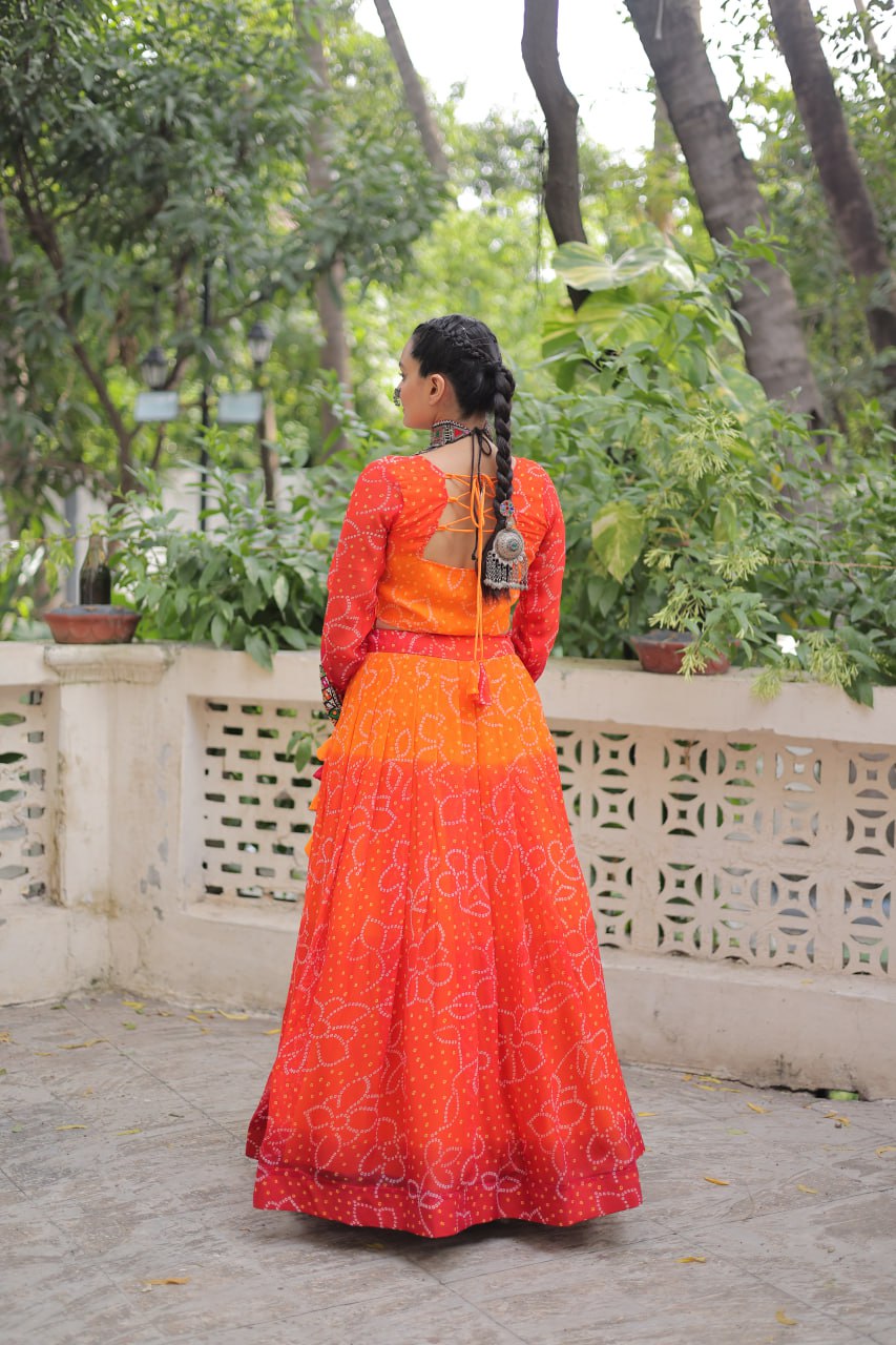 Navratri Special Bandhani Print Lehenga Choli