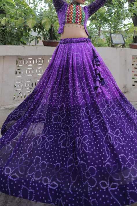 Navratri Special Bandhani Print Lehenga Choli