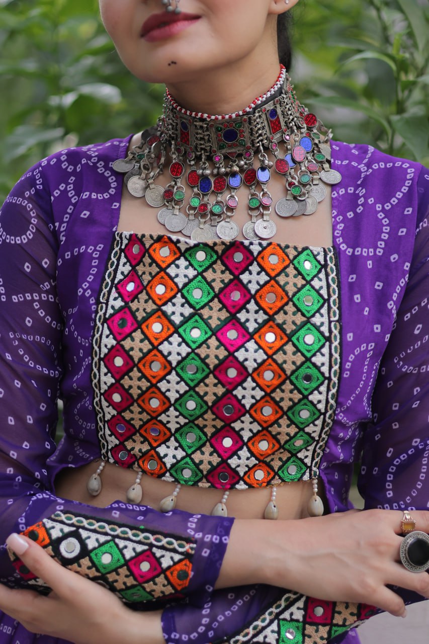 Navratri Special Bandhani Print Lehenga Choli