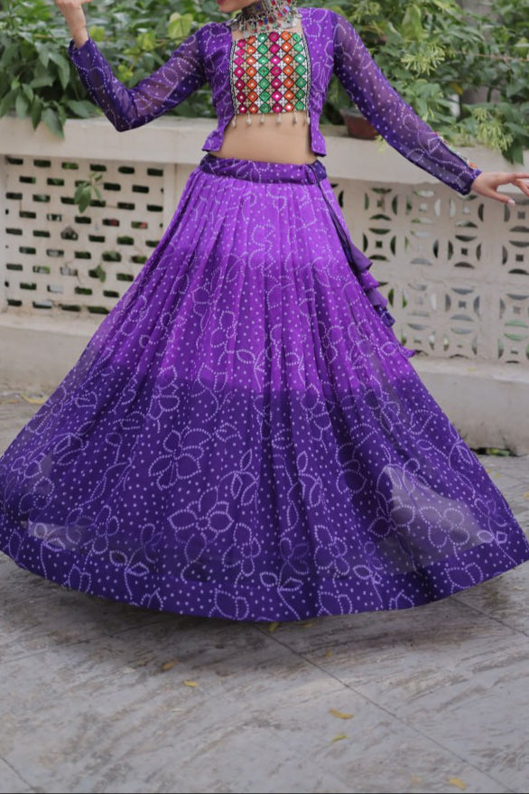 Navratri Special Bandhani Print Lehenga Choli