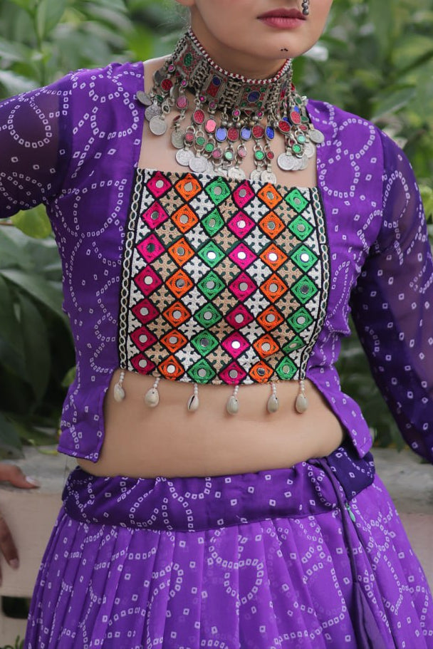 Navratri Special Bandhani Print Lehenga Choli