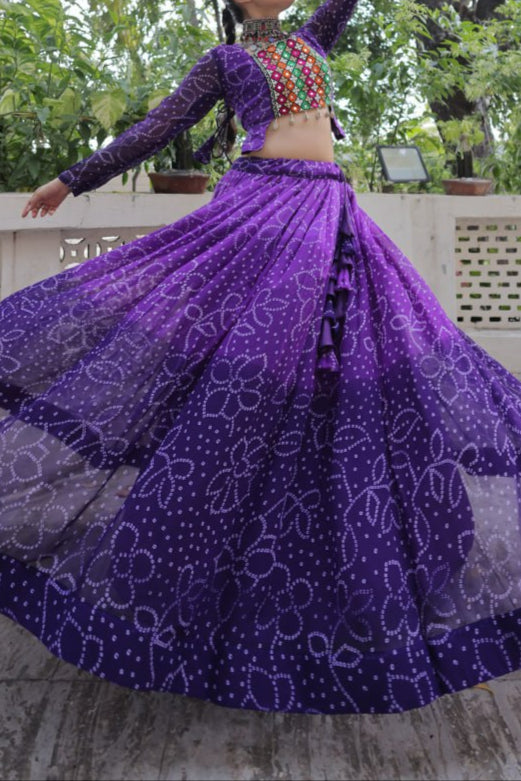 Navratri Special Bandhani Print Lehenga Choli