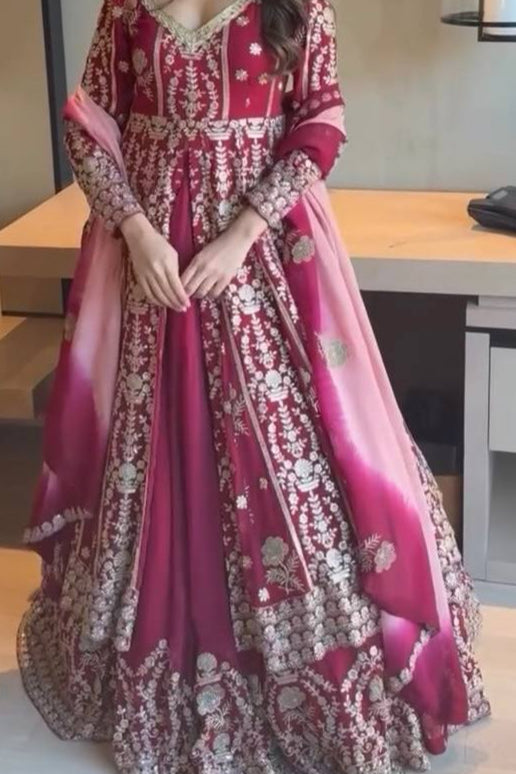 Designer Thread with Sequnce Work Lehenga Top & Dupatta