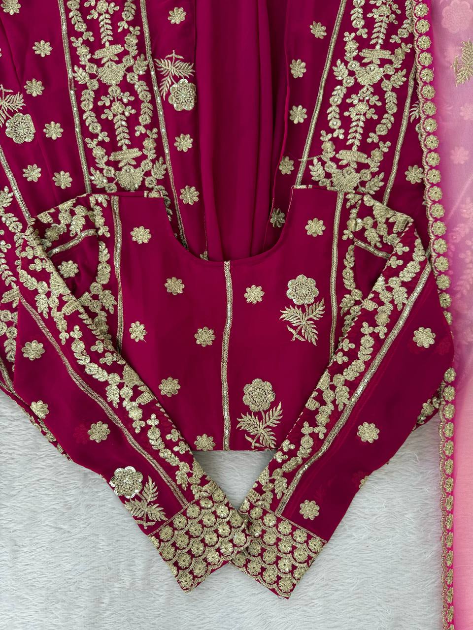 Designer Thread with Sequnce Work Lehenga Top & Dupatta