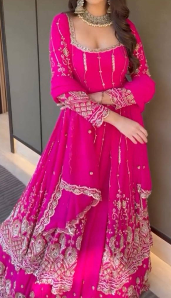 Thread with Sequence Work Lehenga Top & Dupatta