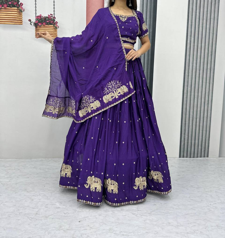 Wedding Special Fully Stitched Lehenga Choli