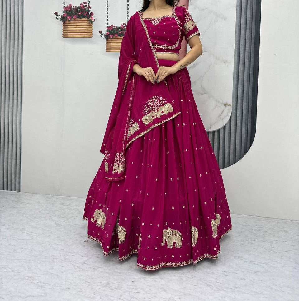 Wedding Special Fully Stitched Lehenga Choli