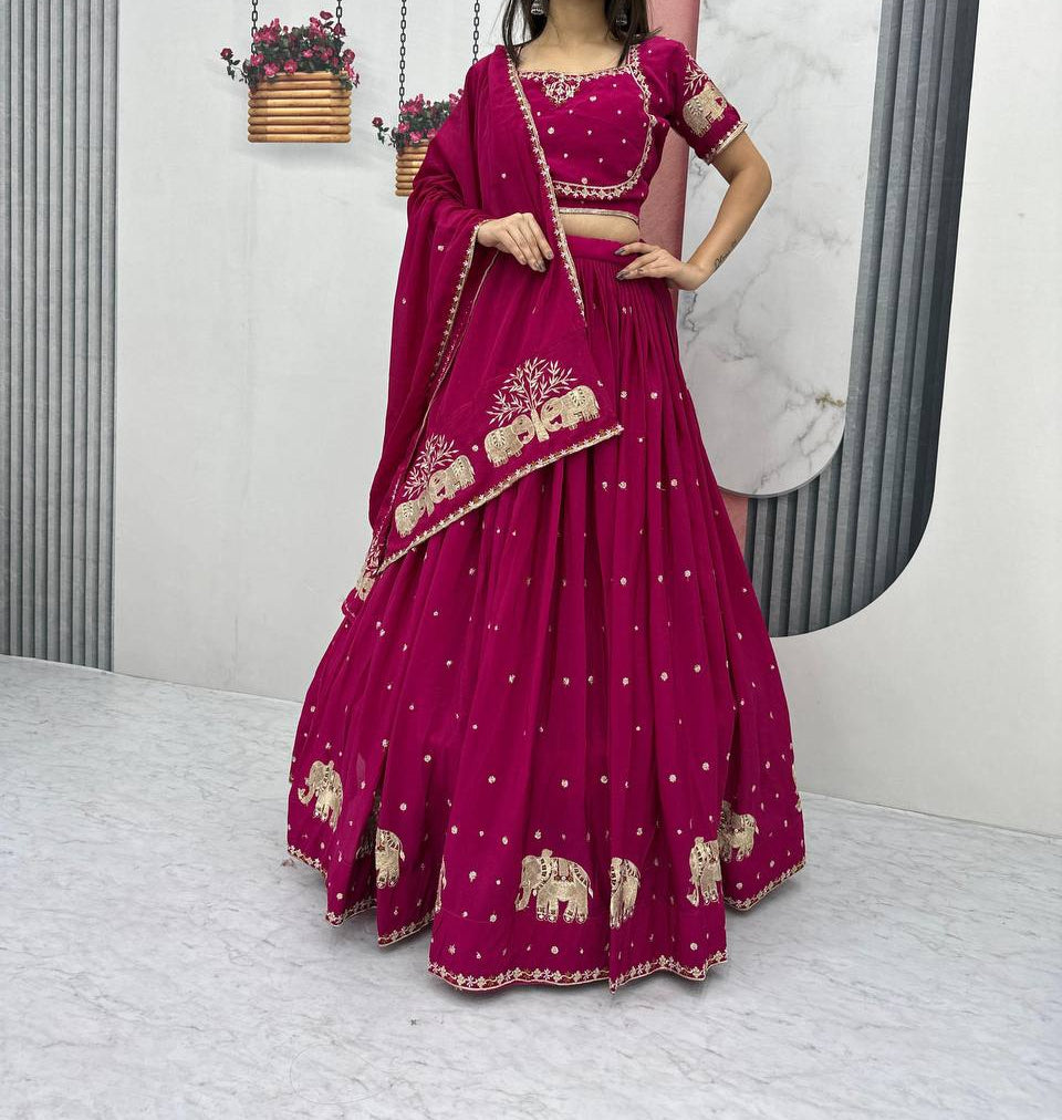 Wedding Special Fully Stitched Lehenga Choli