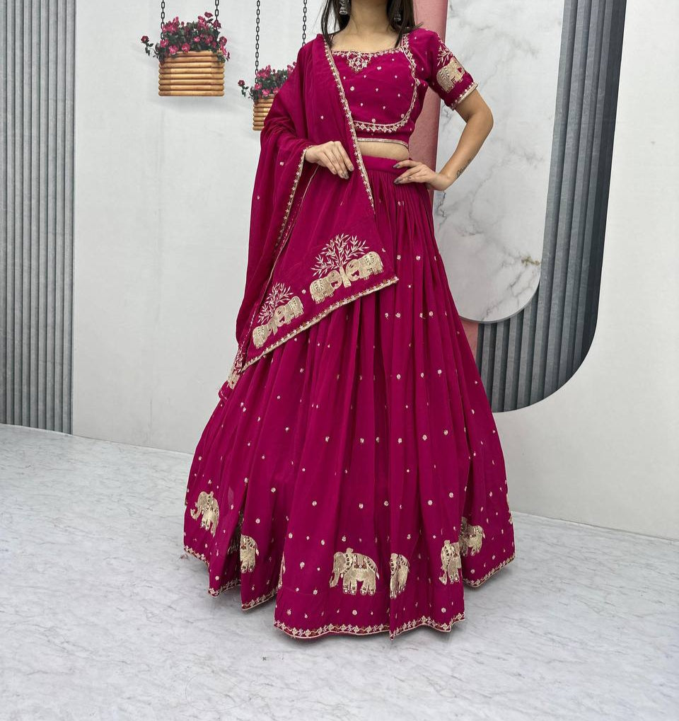 Wedding Special Fully Stitched Lehenga Choli