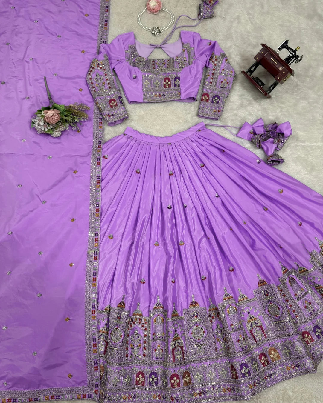 Wedding Special Coding Dori With Thread & Sequence Work Lehenga Choli