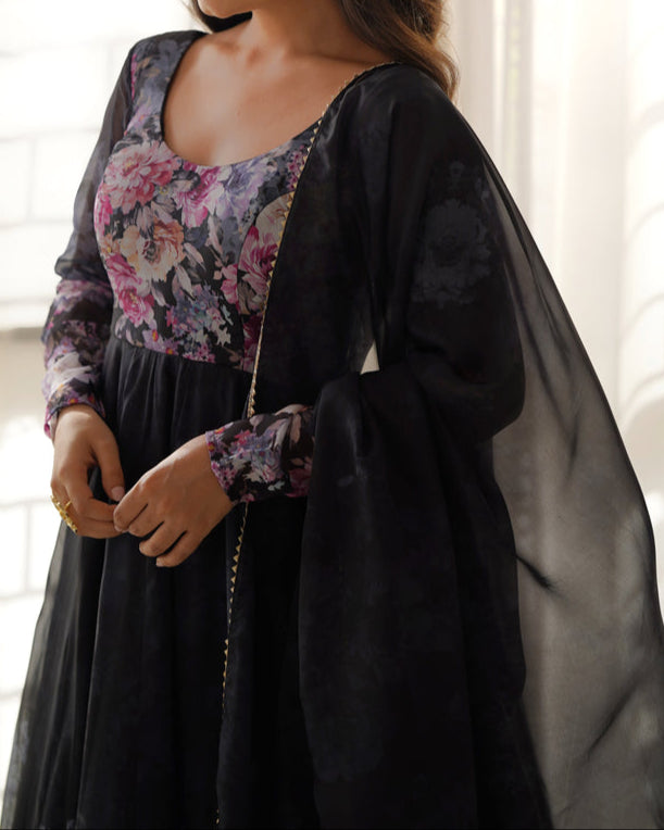 Pure Soft Georgette Anarkali Suit Set